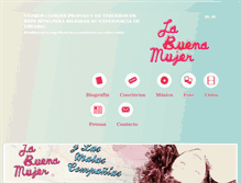 Tablet Screenshot of labuenamujer.com